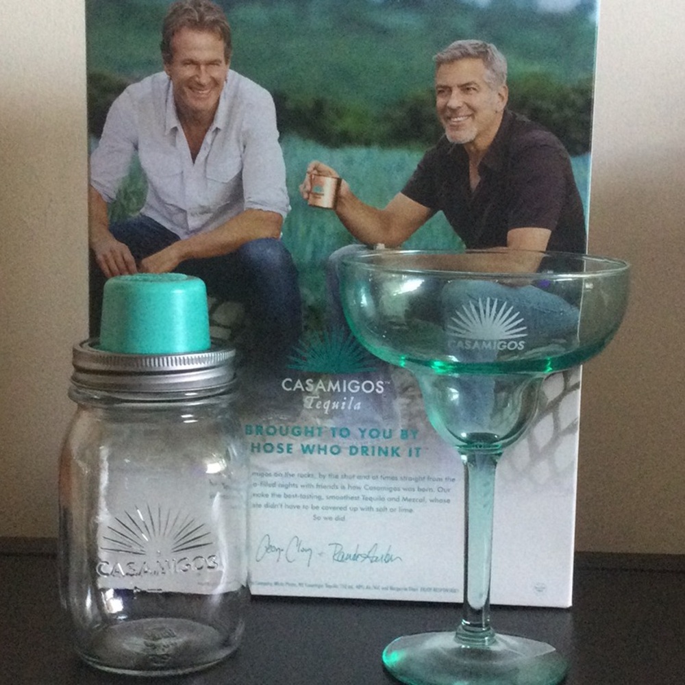New Casamigos Tequila Glass And Shaker